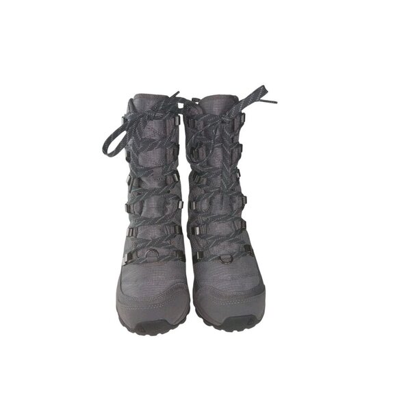 KEEN Women's Waterproof Lace-Up Tall Winter Boots Terradora Pewter/Drizzle sz 5 - Picture 2 of 13